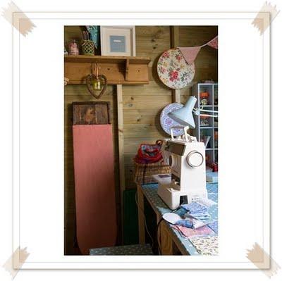 A dreamy summerhouse for a craft room...