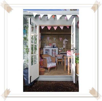 A dreamy summerhouse for a craft room...