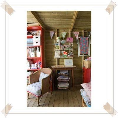 A dreamy summerhouse for a craft room...