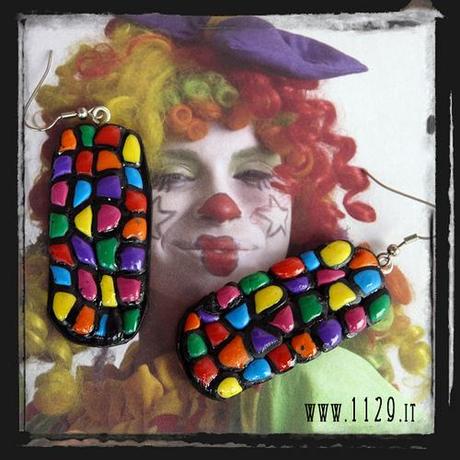 Orecchini multi colore - multi colour earrings MEHMKMC