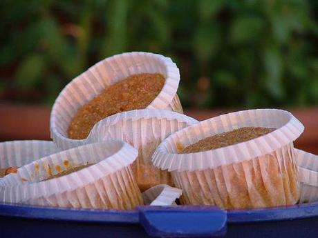 spelt, buckwheat and carrot muffins