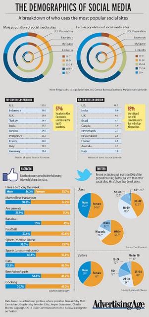 Profili demografici dei social media