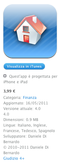 L’applicazione myMutuo disponibile anche per iPhone, iPod touch e iPad !!