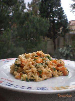 Risotto di Primavera con Carote e Spinaci