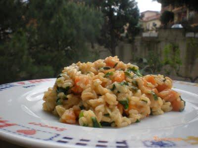 Risotto di Primavera con Carote e Spinaci