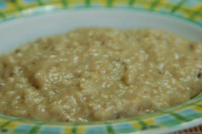 Risotto di caciotta pere e noci