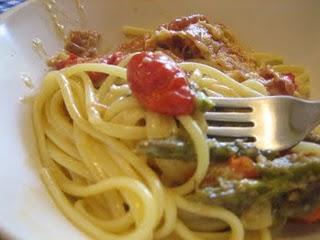 Linguine con asparagi