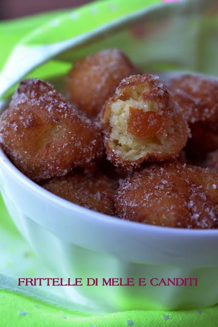 Frittelle di mele e canditi Frittelle di mele e canditi