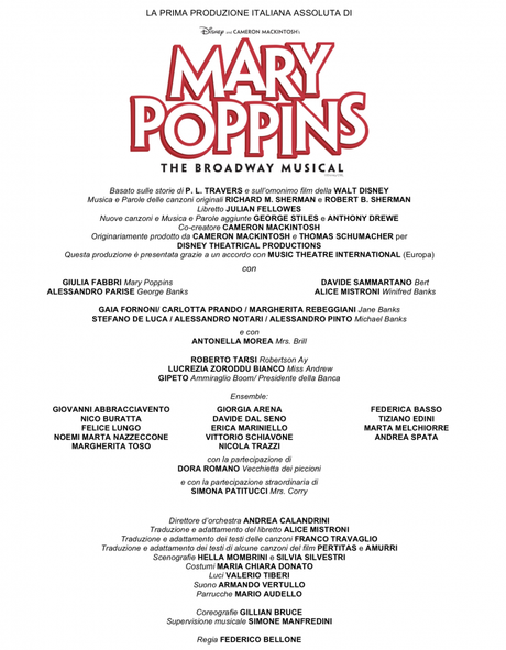Mary Poppins musical: i video promo in attesa del debutto a Milano - MILANO ✦ TEATRO NAZIONALE ✦ DAL 13 FEBBRAIO AL 13 MAGGIO 2018 ✦ Mary Poppins musical: i video promo in attesa del debutto a Milano - MILANO ✦ TEATRO NAZIONALE ✦ DAL 13 FEBBRAIO AL 13 MAGGIO 2018 ✦