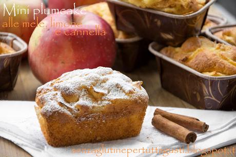 Mini plumcake alle mele, limone e cannella senza glutine Mini plumcake alle mele, limone e cannella senza glutine