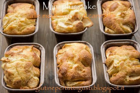 Mini plumcake alle mele, limone e cannella senza glutine Mini plumcake alle mele, limone e cannella senza glutine