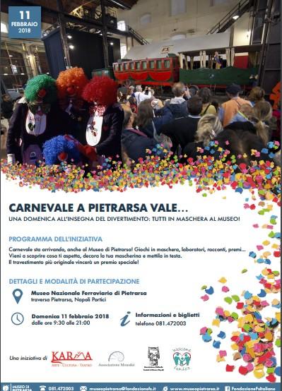 Carnevale al Museo di Pietrarsa: giochi, pentolaccia con sorprese e ballo borbonico Carnevale al Museo di Pietrarsa: giochi, pentolaccia con sorprese e ballo borbonico