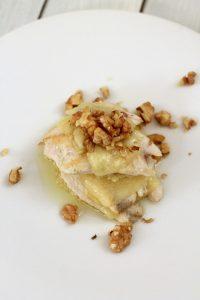 Millefoglie di branzino con patè di carciofi e Montasio fresco branzino-patè-di-carciofi-e-montasio