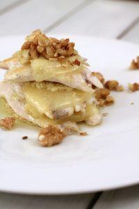 Millefoglie di branzino con patè di carciofi e Montasio fresco branzino-patè-di-carciofi-e-montasio