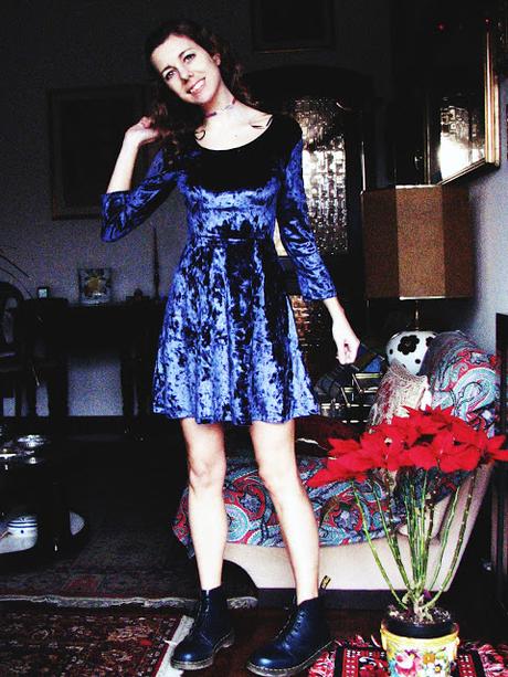 OOTD: Velvet Dress & Laced Boots OOTD: Velvet Dress & Laced Boots