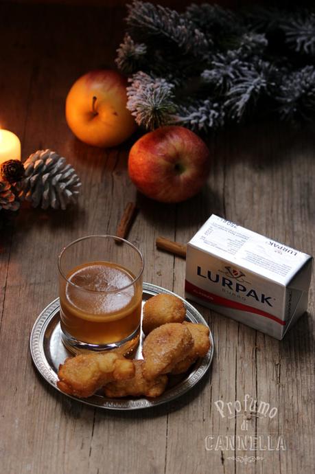 Rum caldo speziato – Hot Buttered Rum con frittelle di mele Bevanda calda e speziata di natale