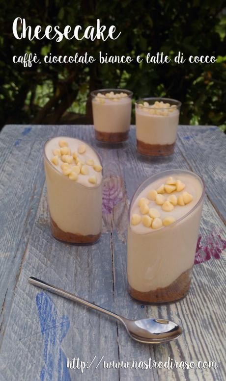 Cheesecake al caffè e latte di cocco Cheesecake al caffè e latte di cocco