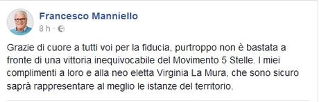 FOTO – Manniello: “Grazie di cuore a tutti voi per la fiducia, I miei complimenti al Movimento 5 Stelle” FOTO – Manniello: “Grazie di cuore a tutti voi per la fiducia, I miei complimenti al Movimento 5 Stelle”