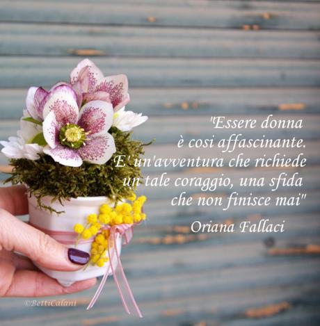 Elleboro e mimosa per la festa della donna Elleboro e mimosa per la festa della donna