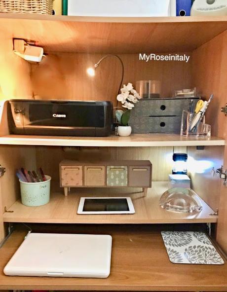 Small spaces: home office cabinet Small spaces: home office cabinet