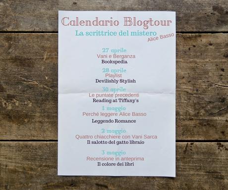 Blogtour Blogtour scrittrice mistero
