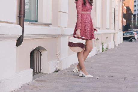 Un vestito romantico per la primavera e la borsa di Villatrentuno Un vestito romantico per la primavera e la borsa di Villatrentuno