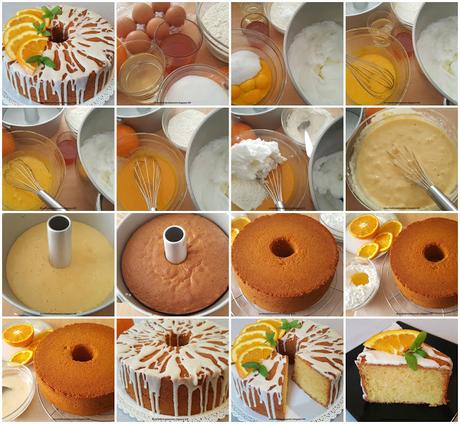 Chiffon cake allo sciroppo di arancia Chiffon cake allo sciroppo di arancia