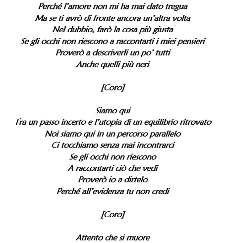 Mi parli piano di Emma Marrone, testo e significato: il brano racconta la complessità delle relazioni Mi parli piano di Emma Marrone, testo e significato: il brano racconta la complessità delle relazioni