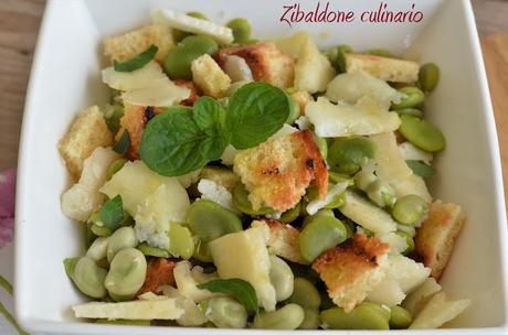 Fave e Pecorino Romano DOP in insalata Fave e Pecorino Romano DOP in insalata
