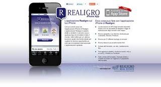 Applicazione iPhone per vendere casa. Realigro in un tap