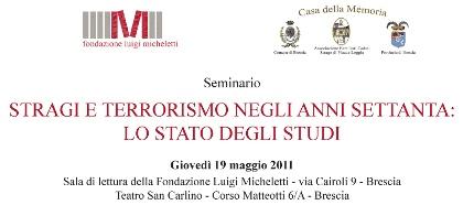 Stragi e terrorismo negli anni Settanta: lo stato degli studi