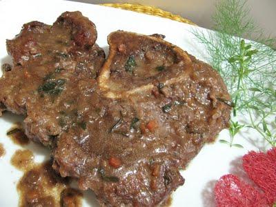 SERATE D'AUTORE - SUA NOBILTA' L'ASPARAGO -OSSOBUCHI ALLE ERBE AROMATICHE - OSSO BUCO (BEEF SHANKS) WITH AROMATIC HERBS