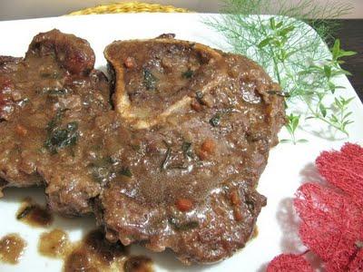 SERATE D'AUTORE - SUA NOBILTA' L'ASPARAGO -OSSOBUCHI ALLE ERBE AROMATICHE - OSSO BUCO (BEEF SHANKS) WITH AROMATIC HERBS