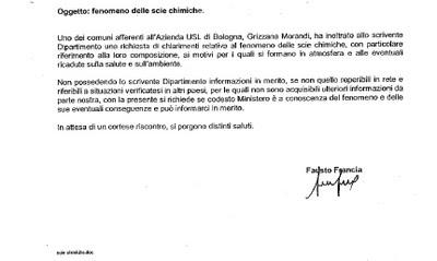 Il comune di Grizzana Morandi si preoccupa delle scie chimiche ed approva all'unanimità al riguardo una chiara mozione di denuncia del fenomeno