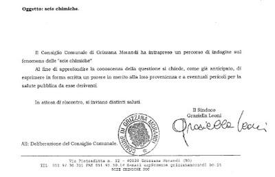 Il comune di Grizzana Morandi si preoccupa delle scie chimiche ed approva all'unanimità al riguardo una chiara mozione di denuncia del fenomeno