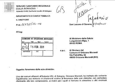 Il comune di Grizzana Morandi si preoccupa delle scie chimiche ed approva all'unanimità al riguardo una chiara mozione di denuncia del fenomeno