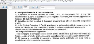 Il comune di Grizzana Morandi si preoccupa delle scie chimiche ed approva all'unanimità al riguardo una chiara mozione di denuncia del fenomeno