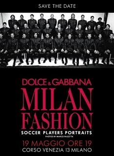 Dolce & Gabbana 'Milan Fashion Soccer Players Portraits'