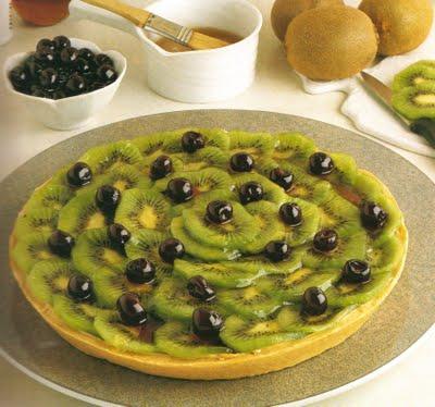 Crostata con cioccolato e pere.