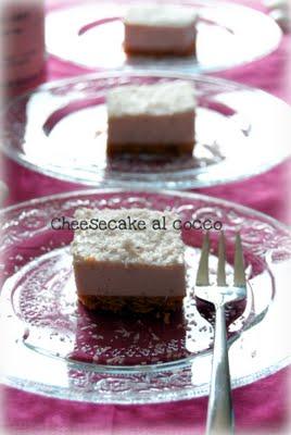 Cheesecake magra al cocco