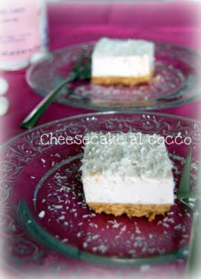 Cheesecake magra al cocco