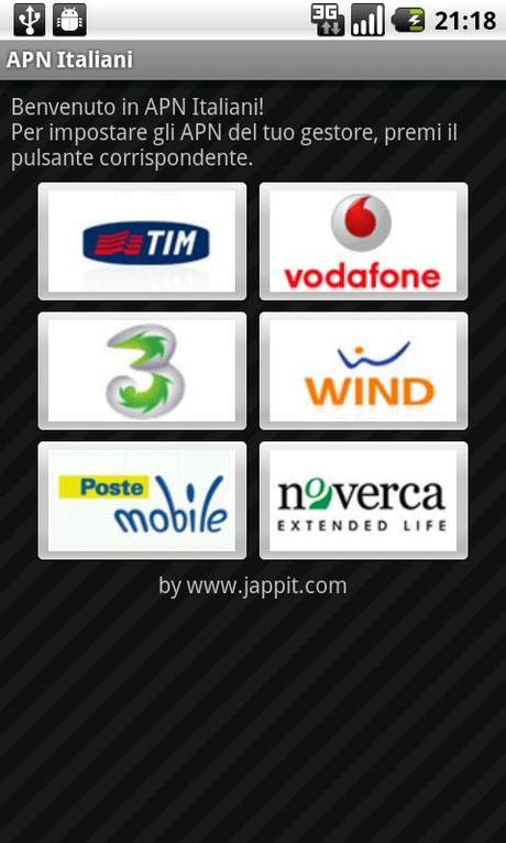  Configurazioni WEB e Punti di Accesso Android per Vodafone, Tim, Wind, 3 e tutti gli operatori