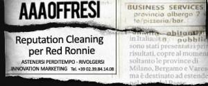 Offresi servizio di Brand Reputation per Red Ronnie!