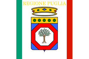 Flag of the Apulia region of Italy.