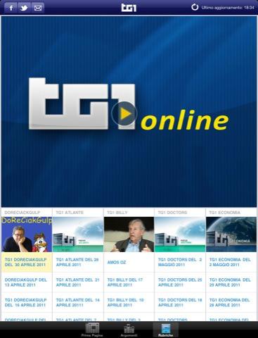 TG1: Il primo telegiornale Italiano disponibile per iPad su Apple Store