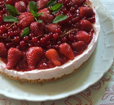 Cheesecake rosa all'Alchermes