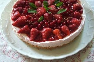 Cheesecake rosa all'Alchermes