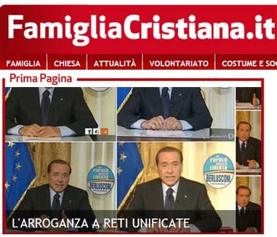 L’invasione di Berlusconi nei tg. Famiglia Cristiana e L’Avvenire all’attacco. Il presidente Rai Garimberti: “Serve riequilibrio”