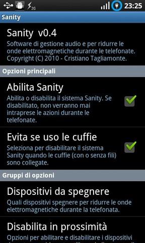 screen Sanity il tuo assistente personale