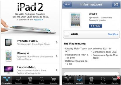 L’applicazione ufficiale del Apple Store arriva anche in Italia